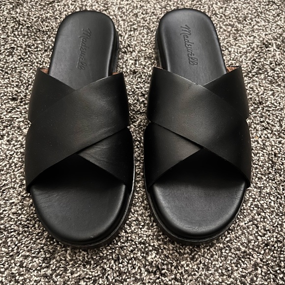 Madewell Crisscross Slide Sandals- sz 6 - Picture 1 of 4